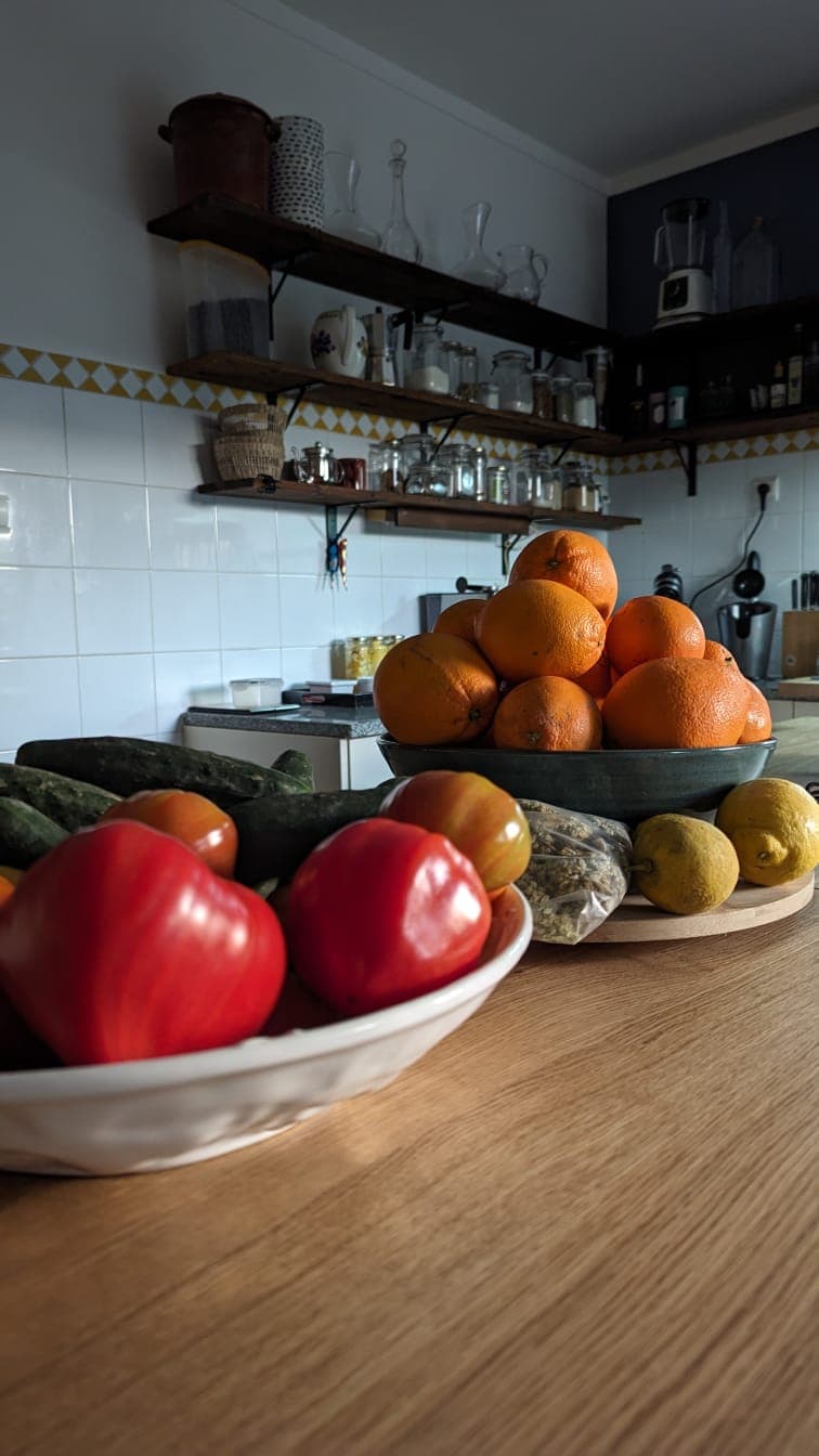 Fresh produce from the garden